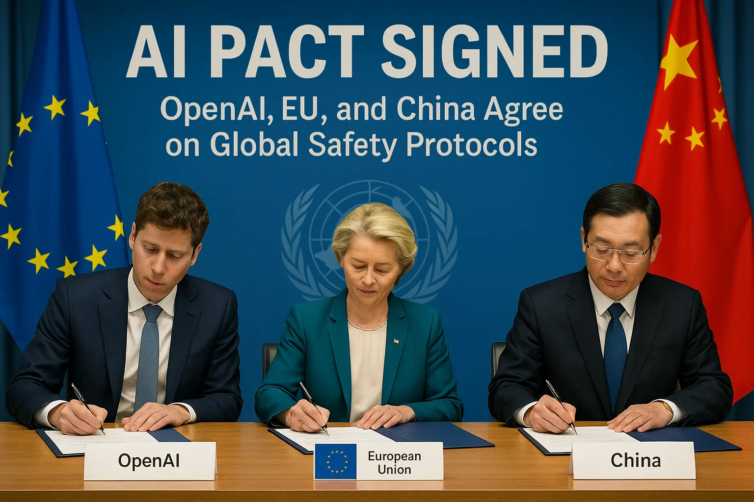 AI Pact Signed: OpenAI, EU, and China Agree on Global Safety Protocols