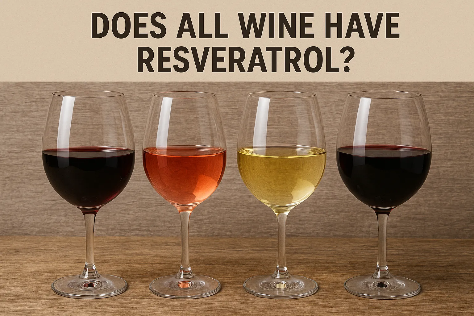 Does All Wine Have Resveratrol?