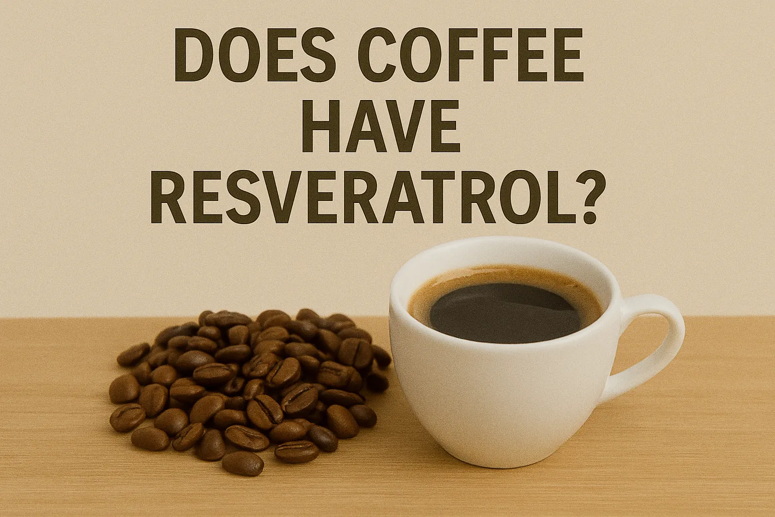 Does coffee have resveratrol?