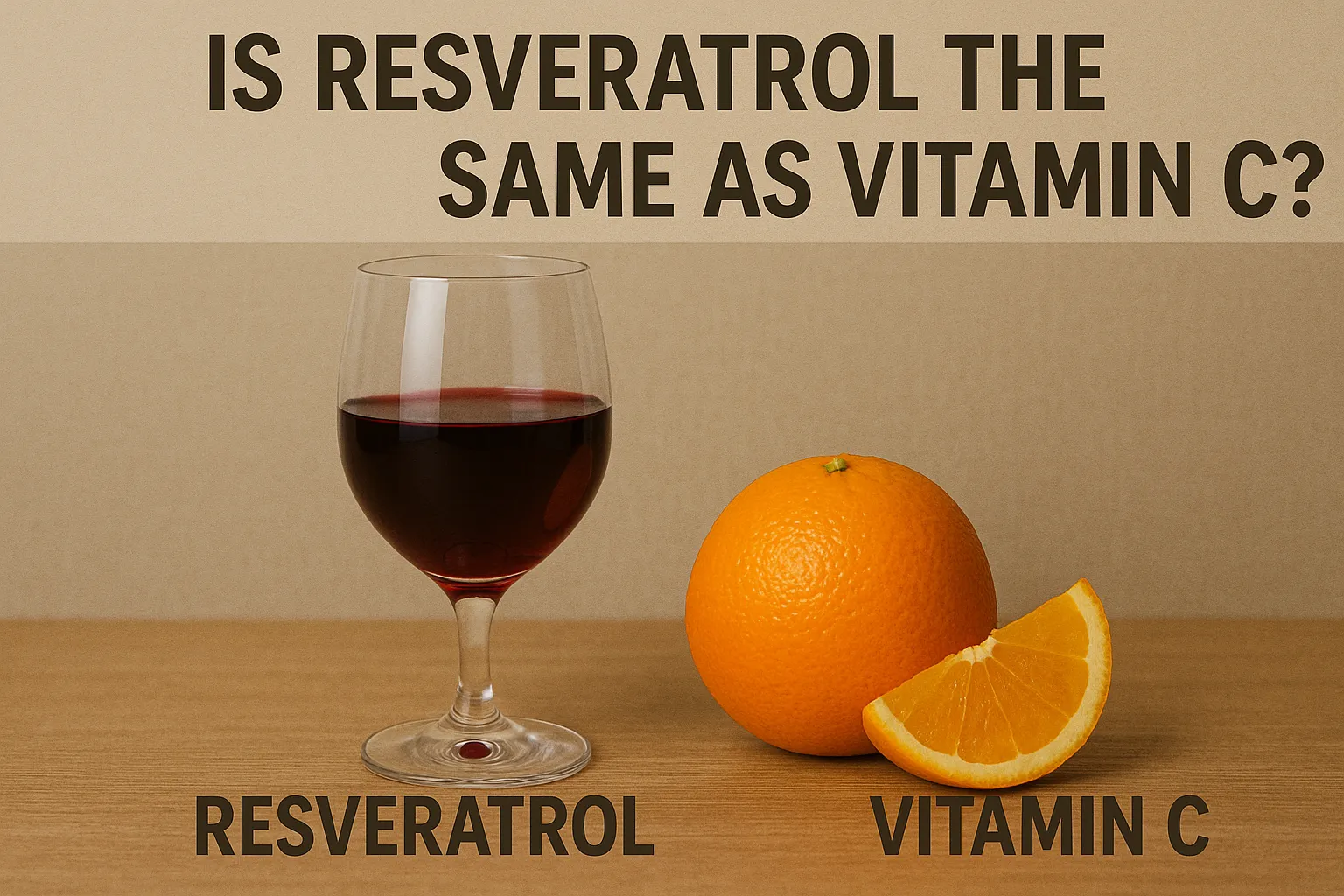 Is resveratrol the same as vitamin C?
