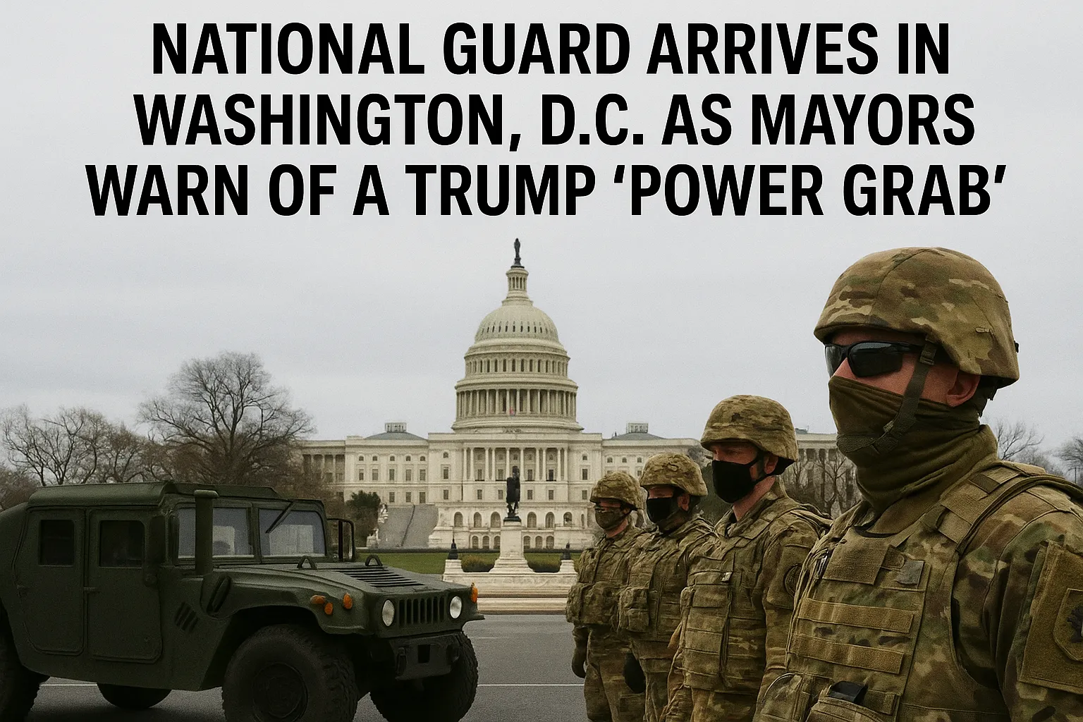 National guard arrives in DC as mayors warn of Trump power grab 