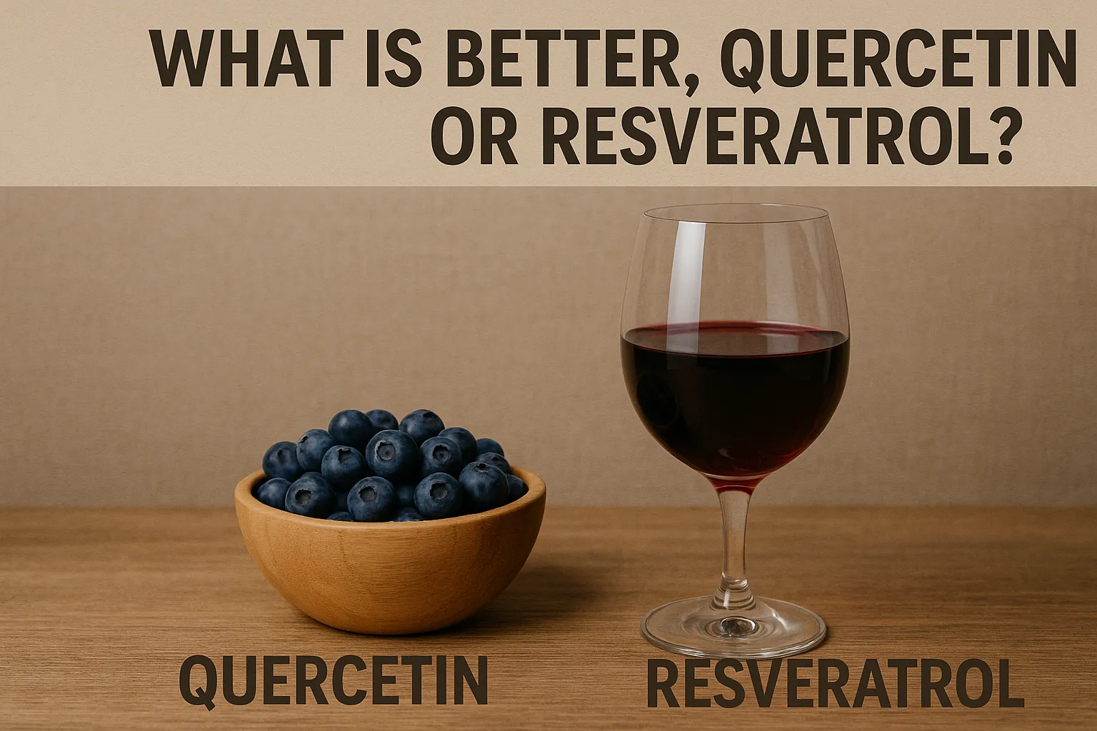What is better, quercetin or resveratrol?