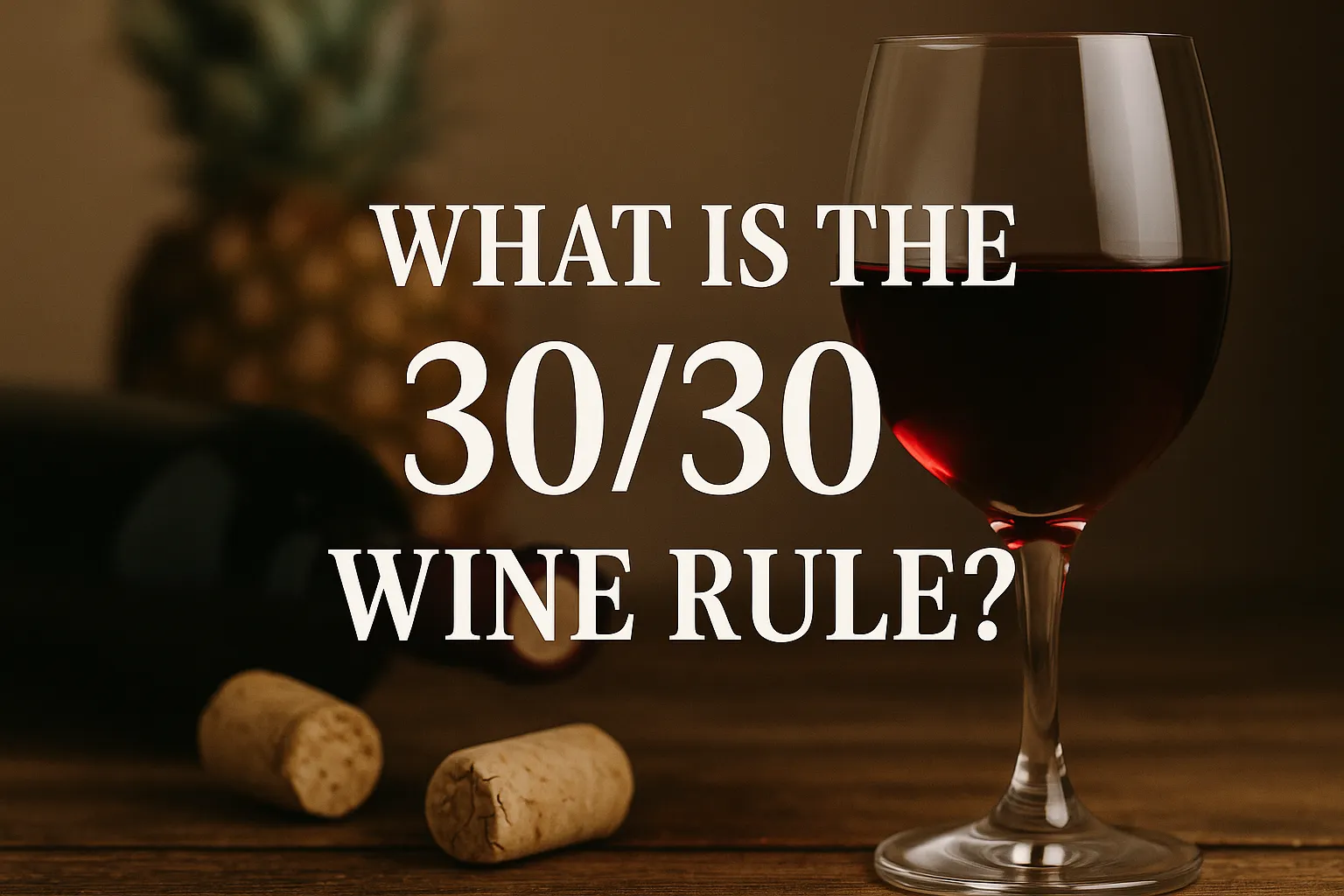 What is the 30/30 wine rule?
