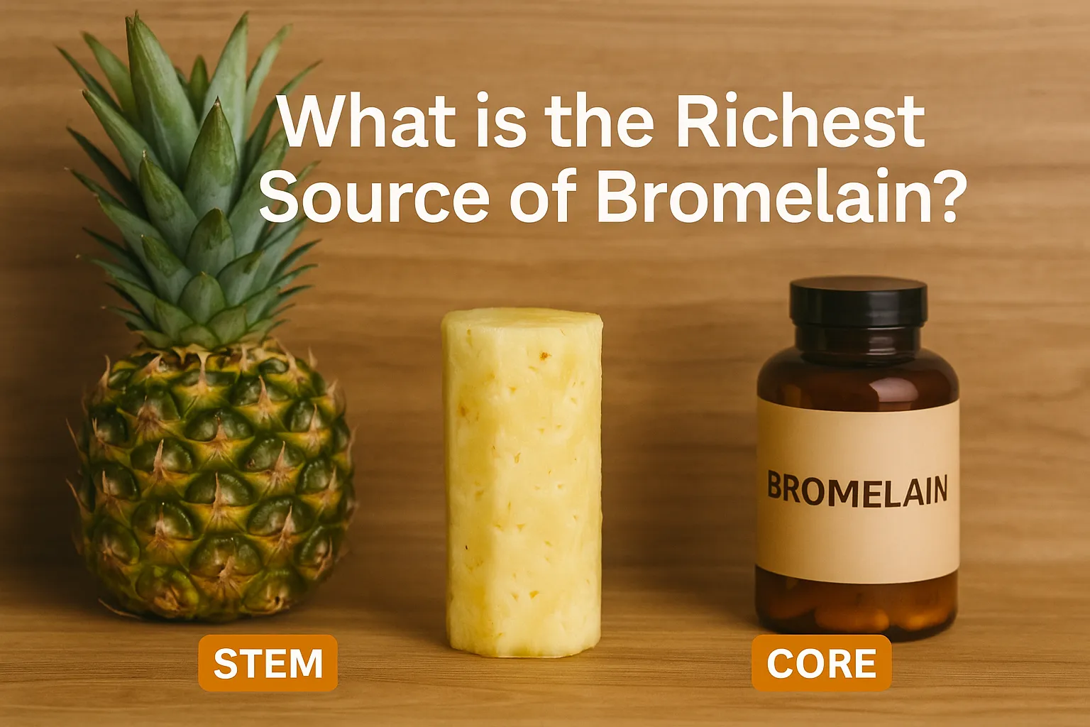 What is the richest source of bromelain?