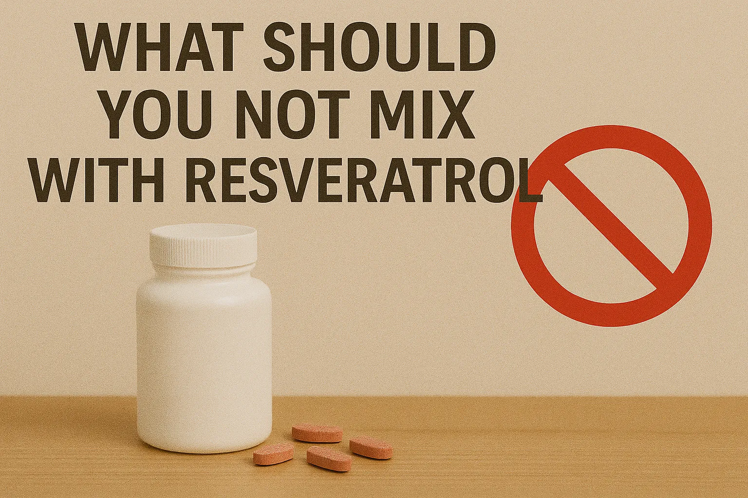 What should you not mix with resveratrol?