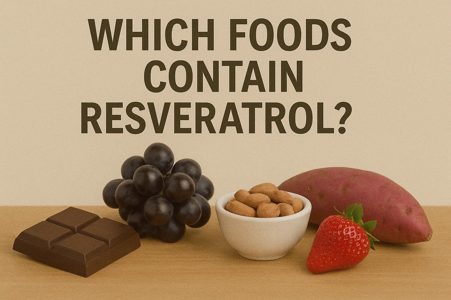Which foods contain resveratrol?