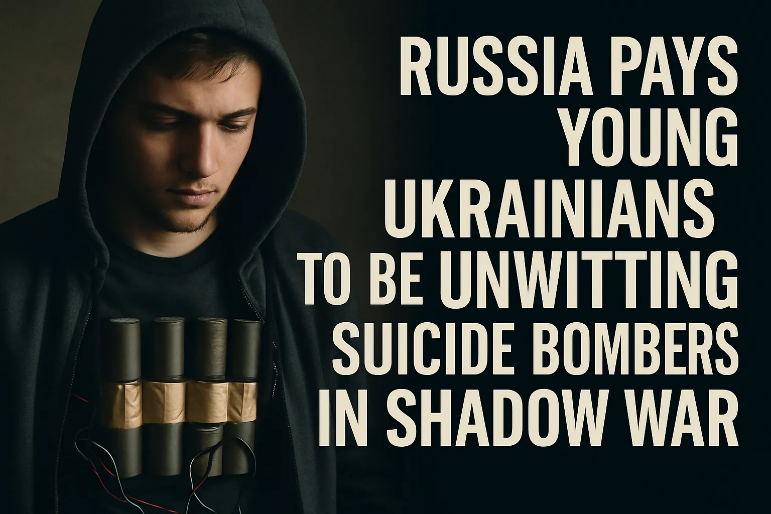 Russia’s Shadow War: Are Young Ukrainians Being Exploited in Covert Suicide Missions?